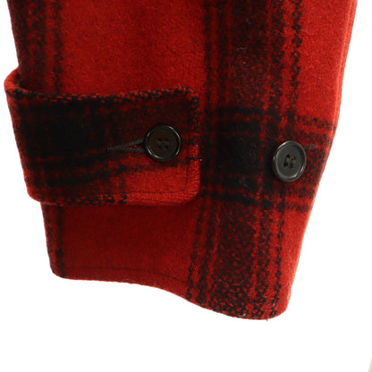 VINTAGE 40s 50s Mackinaw Buffalo Check Jacket Red
