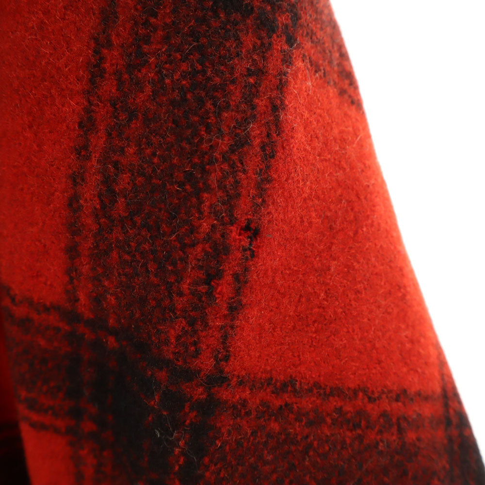 VINTAGE 40s 50s Mackinaw Buffalo Check Jacket Red