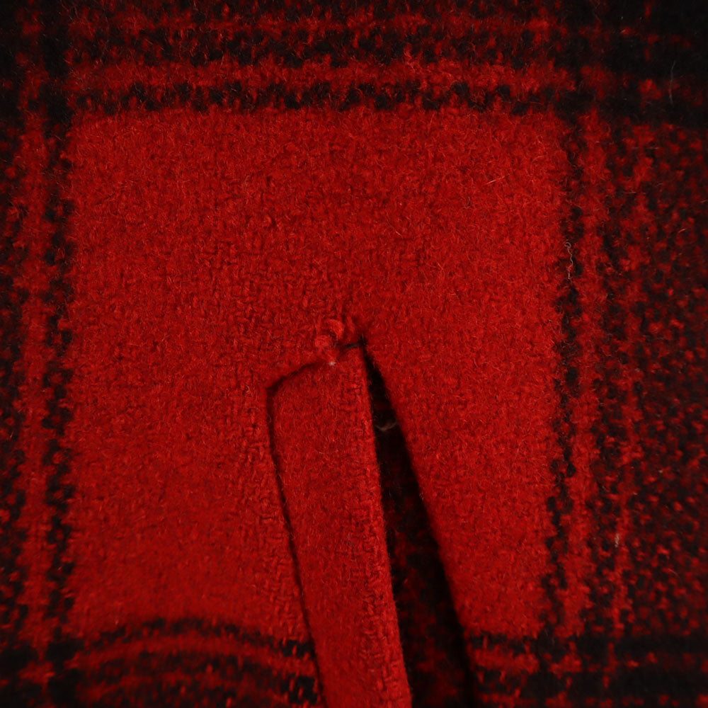 VINTAGE 40s 50s Mackinaw Buffalo Check Jacket Red
