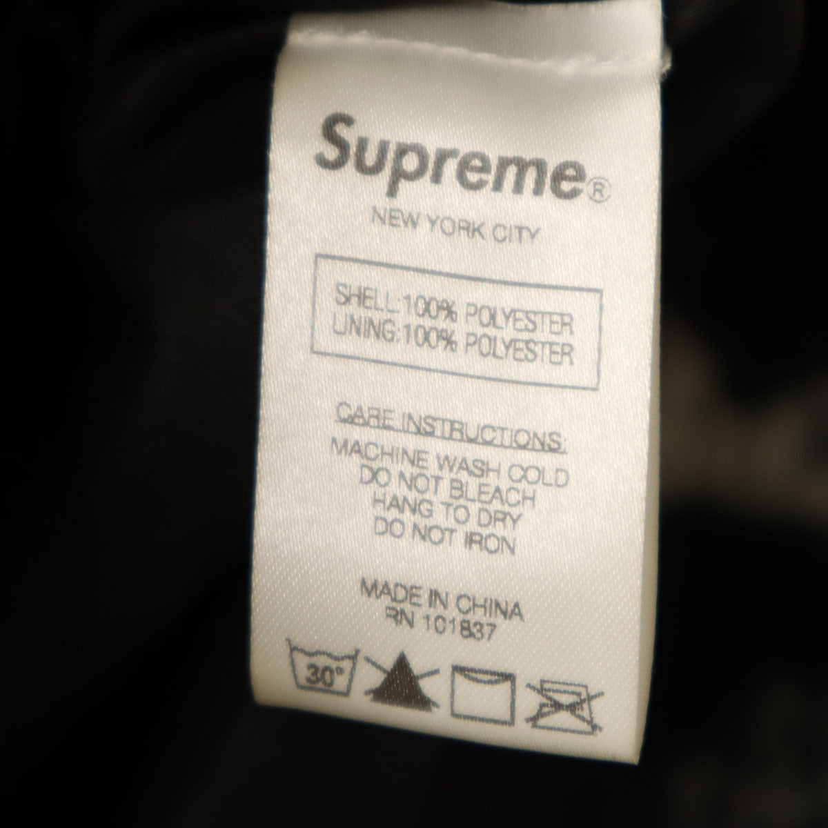 Supreme 21SS SOUTH2 WEST8 Patterned Jacket Black Size M