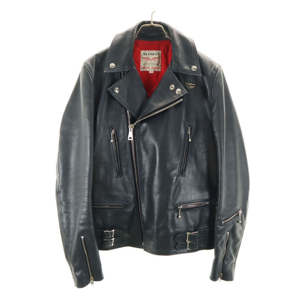 Lewis Leathers Lightning 391 Double Rider Jacket Navy Size 36