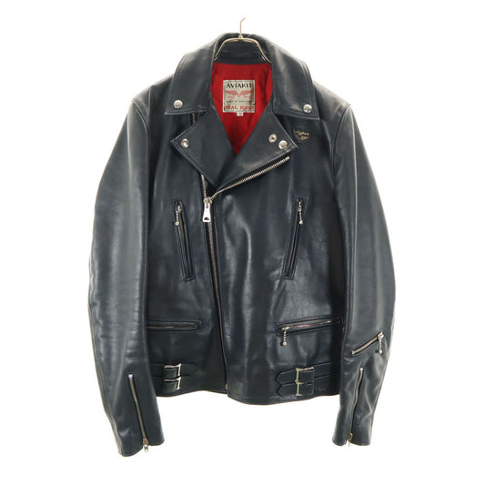 Lewis Leathers Lightning 391 Double Rider Jacket Navy Size 36
