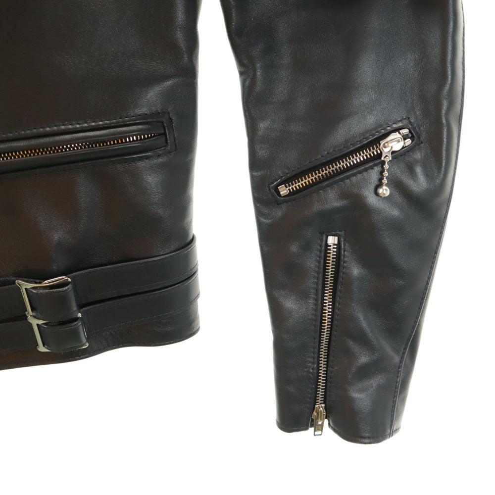 Lewis Leathers Lightning 391 Double Rider Jacket Navy Size 36