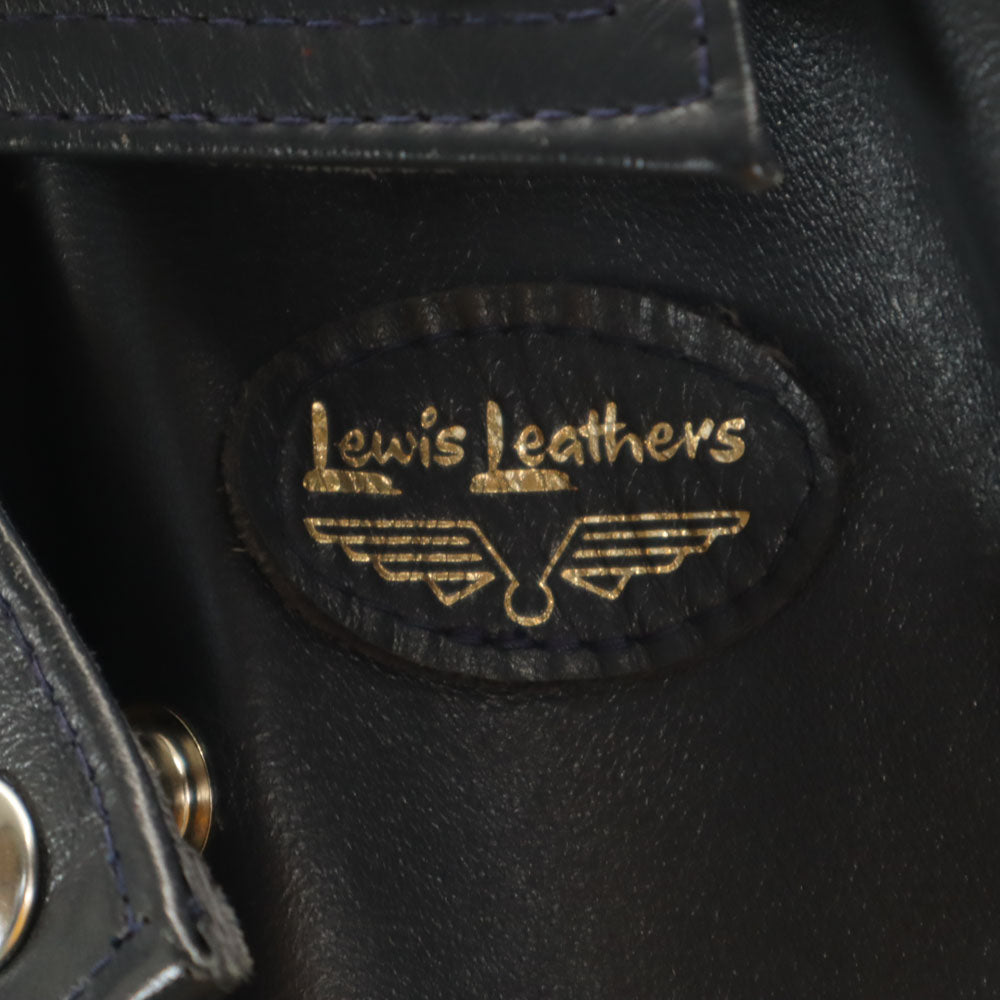 Lewis Leathers Lightning 391 Double Rider Jacket Navy Size 36