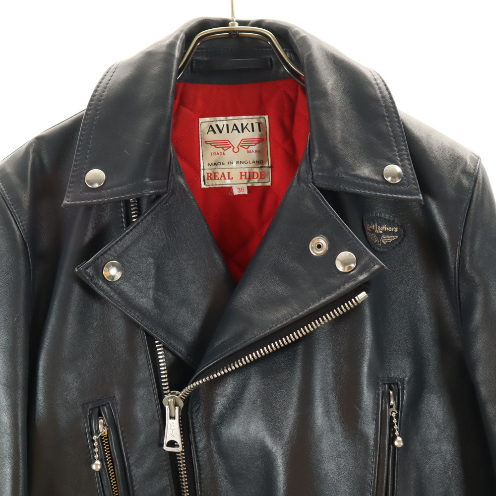 Lewis Leathers Lightning 391 Double Rider Jacket Navy Size 36