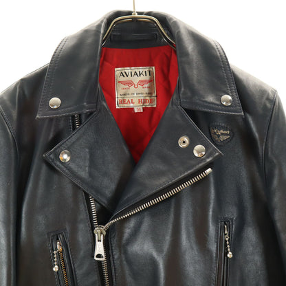 Lewis Leathers Lightning 391 Double Rider Jacket Navy Size 36