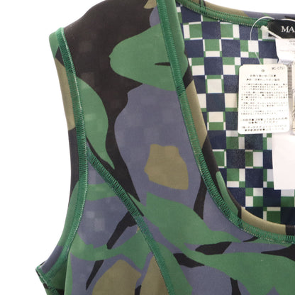 MAX&CO Patterned Sleeveless Midi Dress Green Size L