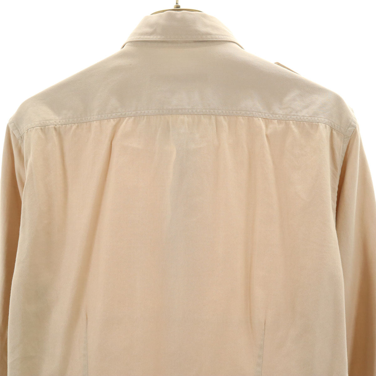 GUCCI Beige Italy-Made Skinny Button Down Shirt Size 38
