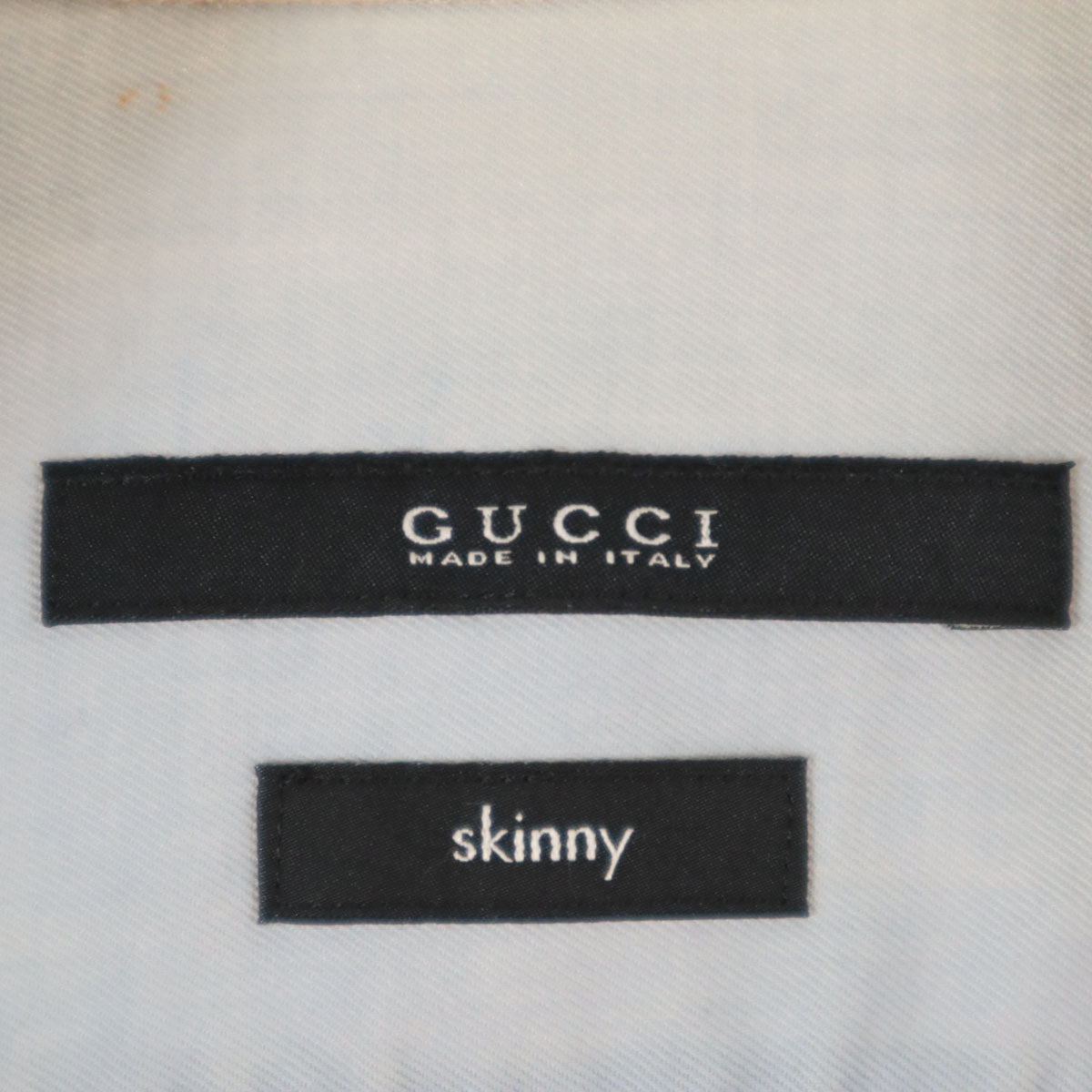 GUCCI Beige Italy-Made Skinny Button Down Shirt Size 38