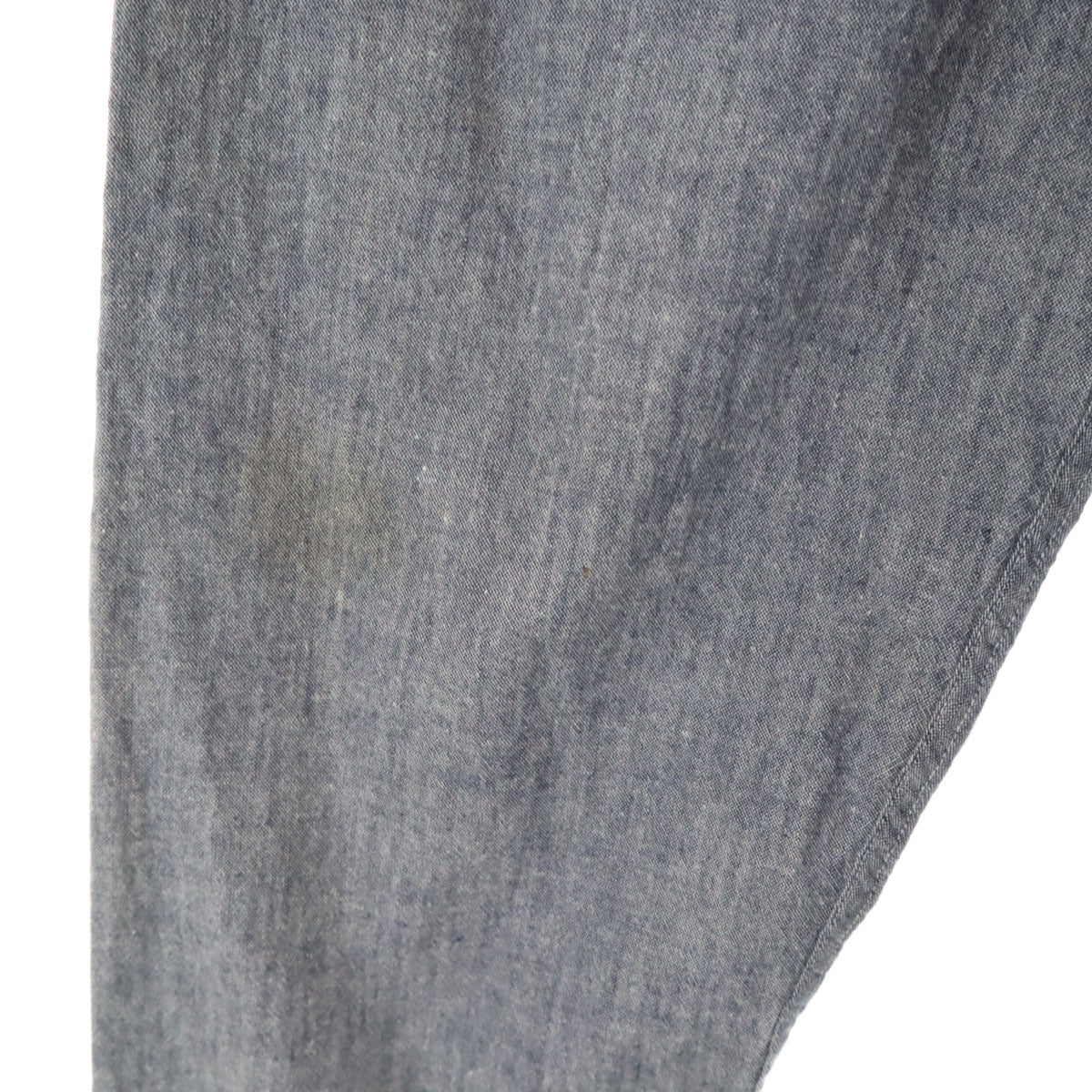 Nigel Cabourn Lybro Gray Long Collarless Shirt Size 50