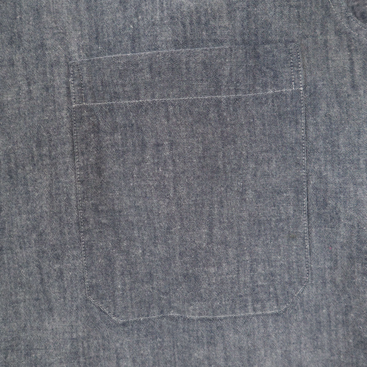 Nigel Cabourn Lybro Gray Long Collarless Shirt Size 50