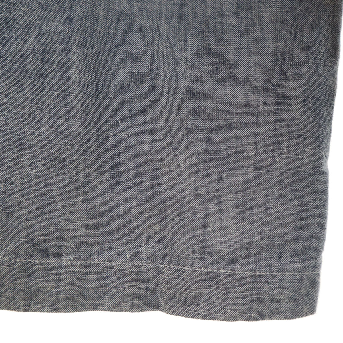 Nigel Cabourn Lybro Gray Long Collarless Shirt Size 50
