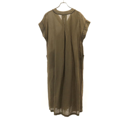 1erarrondissement Japan Linen Blend Dress Green Size 38