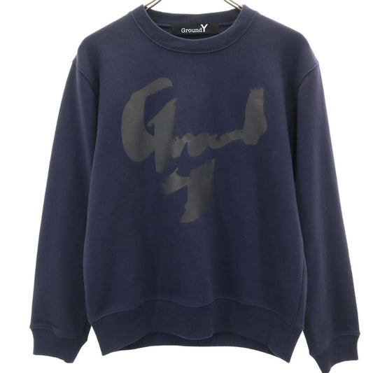 Ground Y Made in Japan Long Sleeve Sweatshirt Navy Size XS