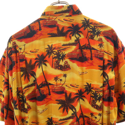 BALENCIAGA 18SS Palm Tree Aloha Shirt Yellow Size 37