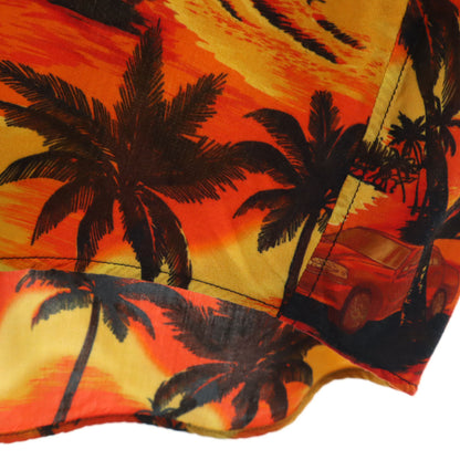 BALENCIAGA 18SS Palm Tree Aloha Shirt Yellow Size 37