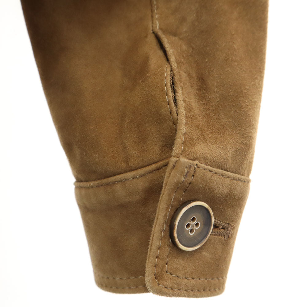 EMMETI Beams Italian Suede Leather Jacket Brown Size 44