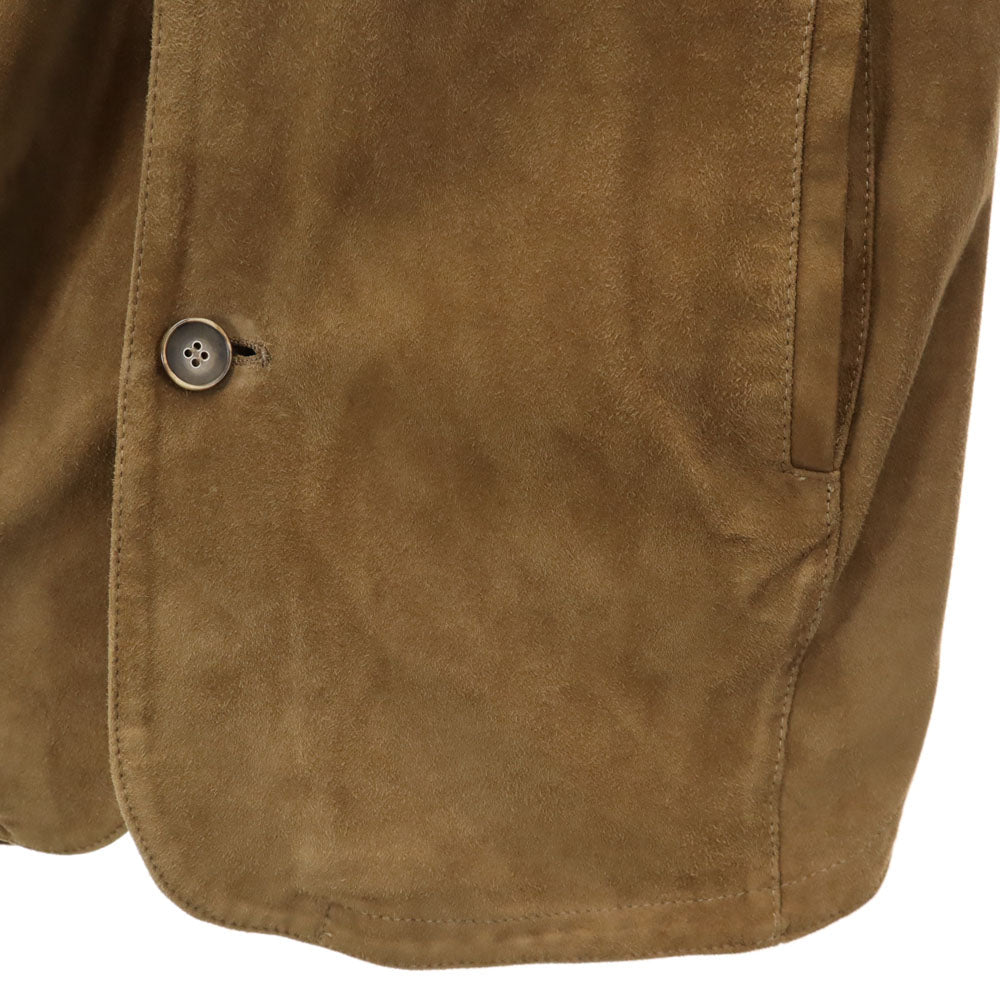EMMETI Beams Italian Suede Leather Jacket Brown Size 44
