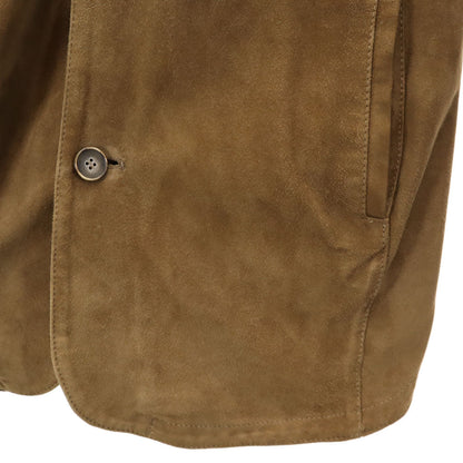 EMMETI Beams Italian Suede Leather Jacket Brown Size 44