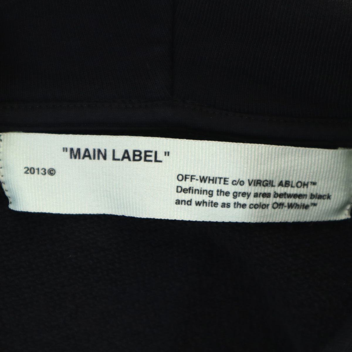 OFF-WHITE "FIRE" Hoodie Black Size L