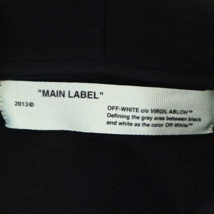 OFF-WHITE "FIRE" Hoodie Black Size L