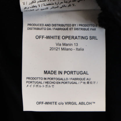 OFF-WHITE "FIRE" Hoodie Black Size L