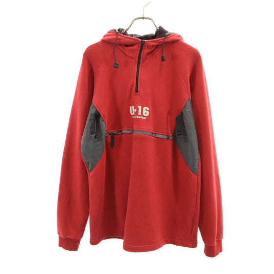 C.P.Company 90s Half-Zip Hoodie Red Size 170-18
