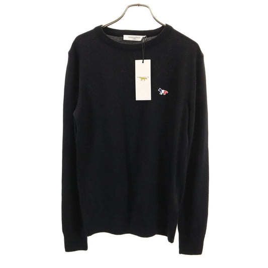 MAISON KITSUNE USA Made Long Sleeve Knit Black Size XS
