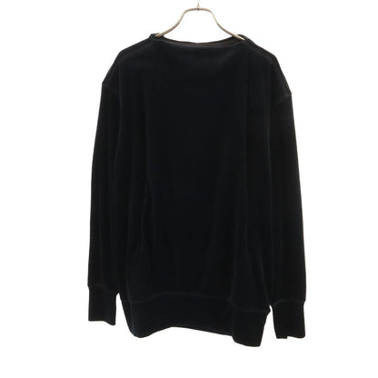 Y-3 Black Velour Long Sleeve Hoodie Size S