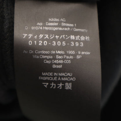 Y-3 Black Velour Long Sleeve Hoodie Size S