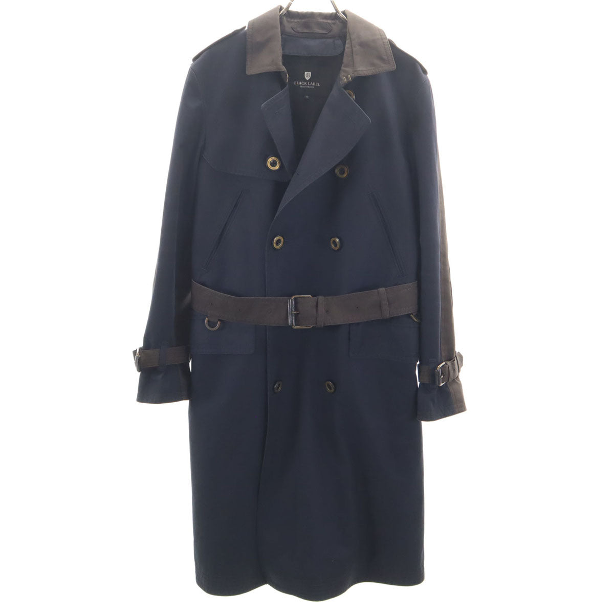 BLACK LABEL CRESTBRIDGE Navy Trench Coat Size M