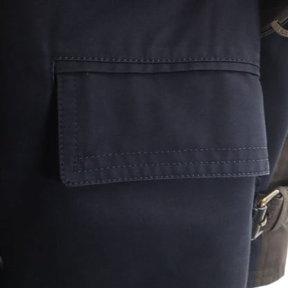 BLACK LABEL CRESTBRIDGE Navy Trench Coat Size M