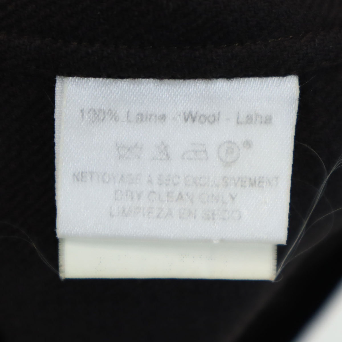 HERMES French Wool Long Sleeve Shirt Brown Size 42
