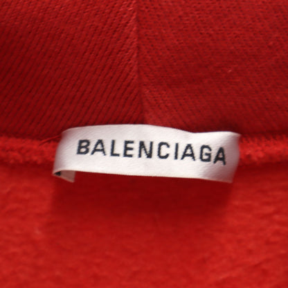 BALENCIAGA 18AW WFP Logo Print Hoodie Red Size XS