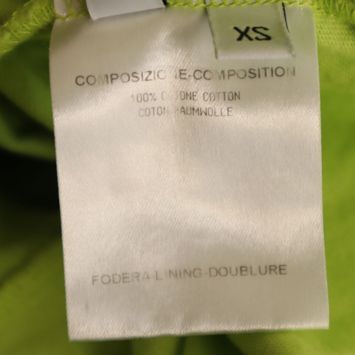 BALENCIAGA French Tank Top Green Size XS