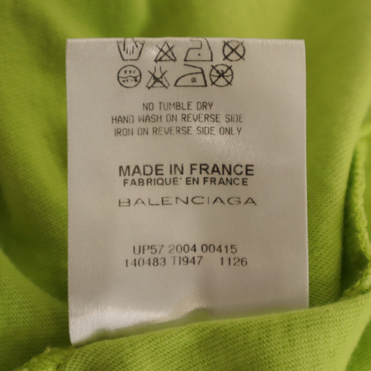 BALENCIAGA French Tank Top Green Size XS