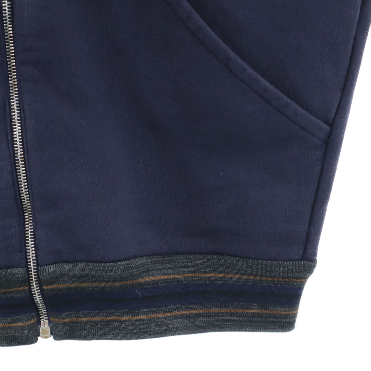 PRADA Italian Long Sleeve Zip Hoodie Navy Size S