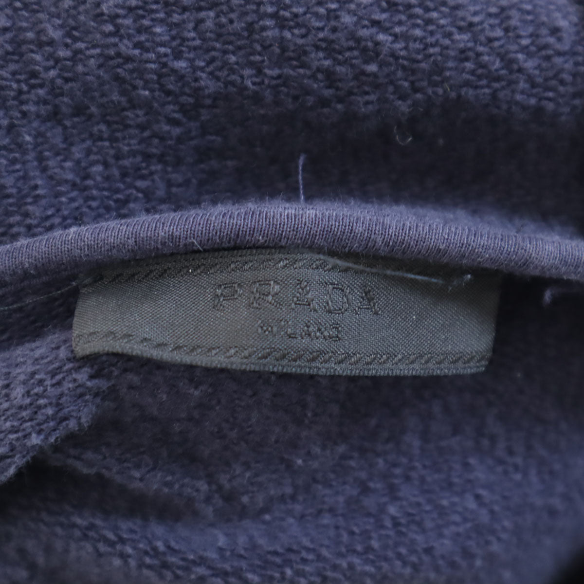 PRADA Italian Long Sleeve Zip Hoodie Navy Size S