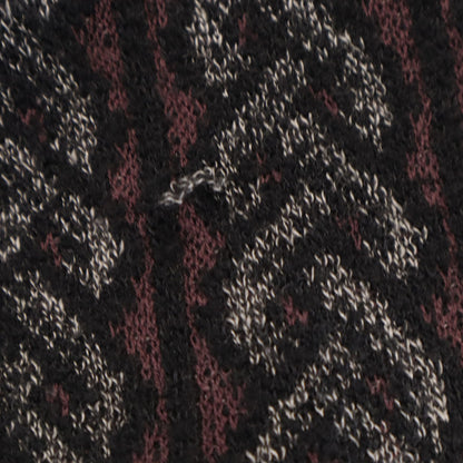 Missoni 90s Italian Cable Knit V-Neck Cardigan Black Size 42