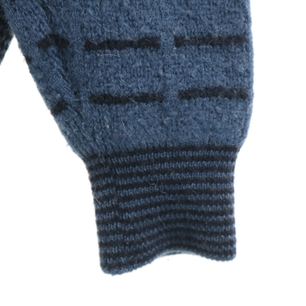 YVES SAINT LAURENT 90s All-Over Pattern Sweater Blue Size L
