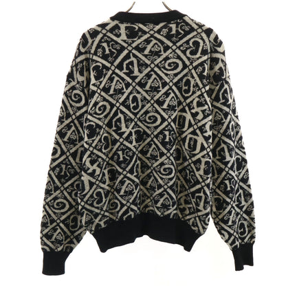 YVES SAINT LAURENT 90s All-Over Pattern Sweater Black Size L