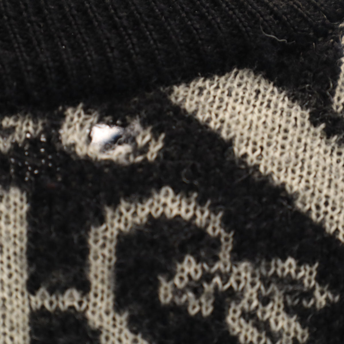 YVES SAINT LAURENT 90s All-Over Pattern Sweater Black Size L
