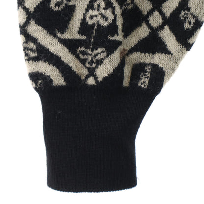 YVES SAINT LAURENT 90s All-Over Pattern Sweater Black Size L