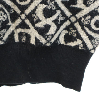 YVES SAINT LAURENT 90s All-Over Pattern Sweater Black Size L