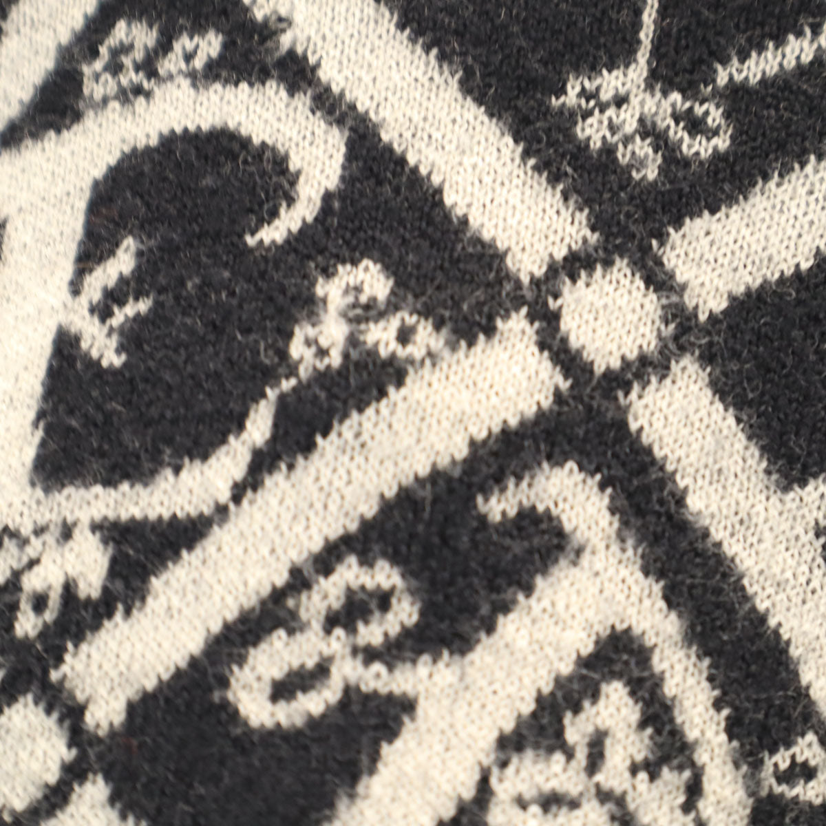 YVES SAINT LAURENT 90s All-Over Pattern Sweater Black Size L
