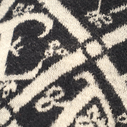 YVES SAINT LAURENT 90s All-Over Pattern Sweater Black Size L