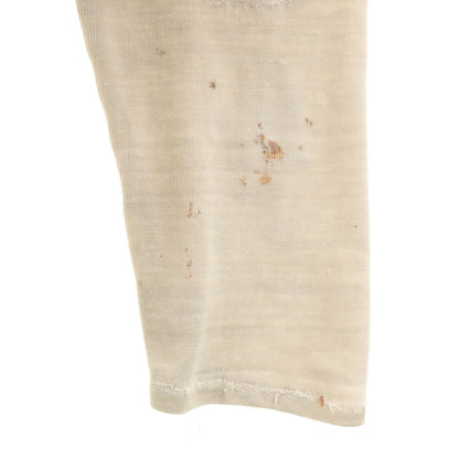 60s Vintage Football Long Sleeve T-Shirt Beige