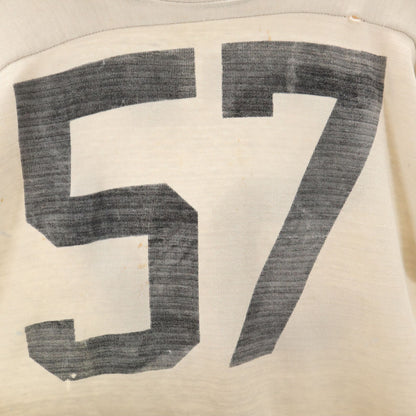 60s Vintage Football Long Sleeve T-Shirt Beige