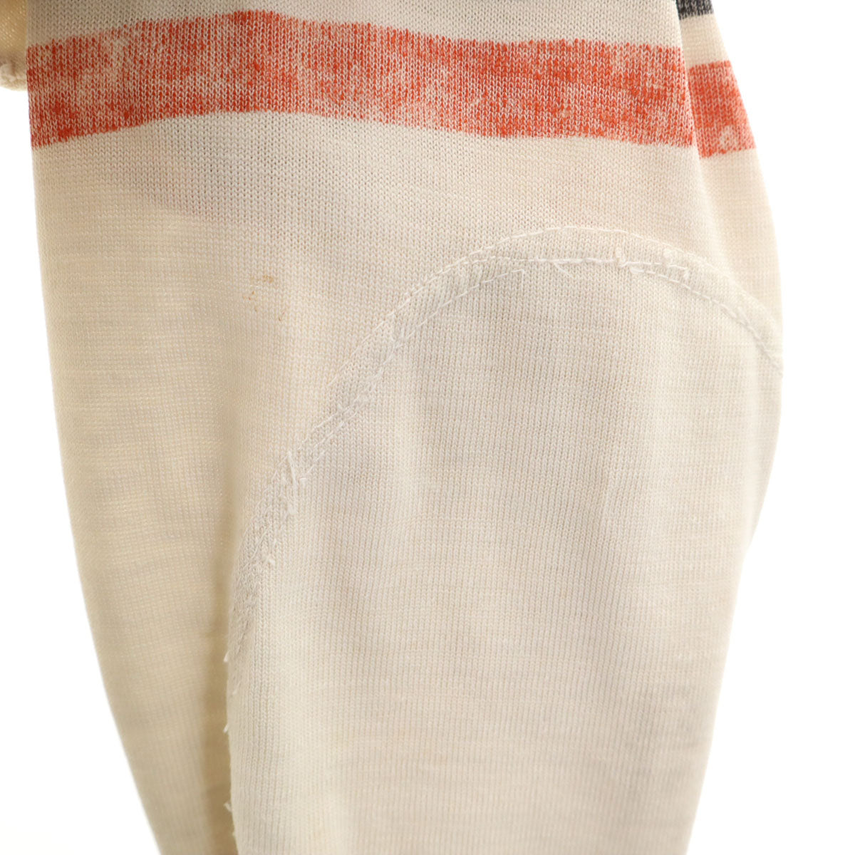 60s Vintage Football Long Sleeve T-Shirt Beige
