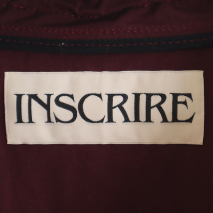 INSCRIRE Made in Japan Pullover Anorak Wine Red Size M